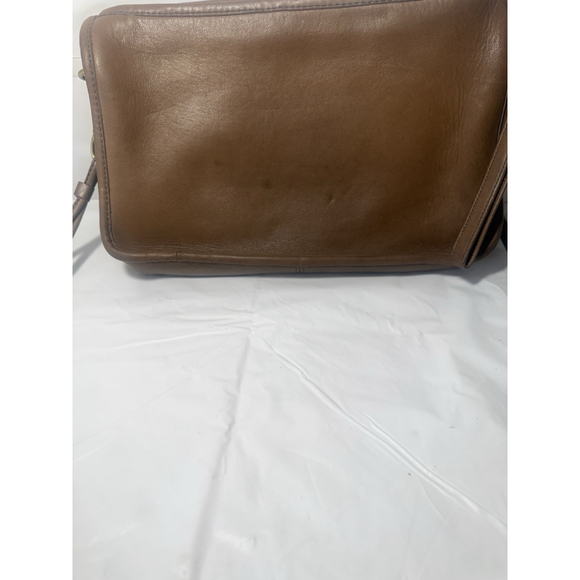 Vintage Coac NYC Bonnie Cashin Coach Basic Bag Saddle Brown Handbag Double Strap - Picture 3 of 13